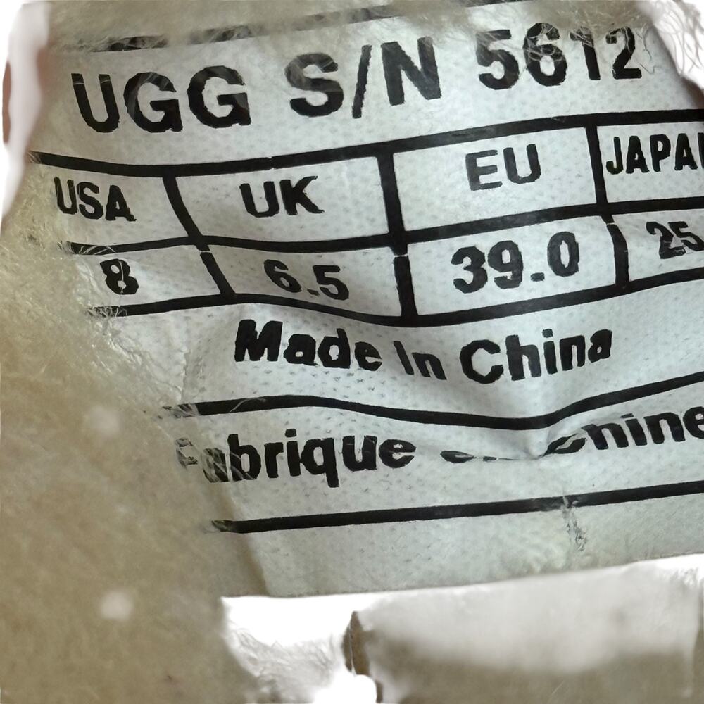 Ugg Dakota 5612 Suede Shearling Lined Leather Loafers Slippers Casual Shoes sz 8 - Picture 16 of 16